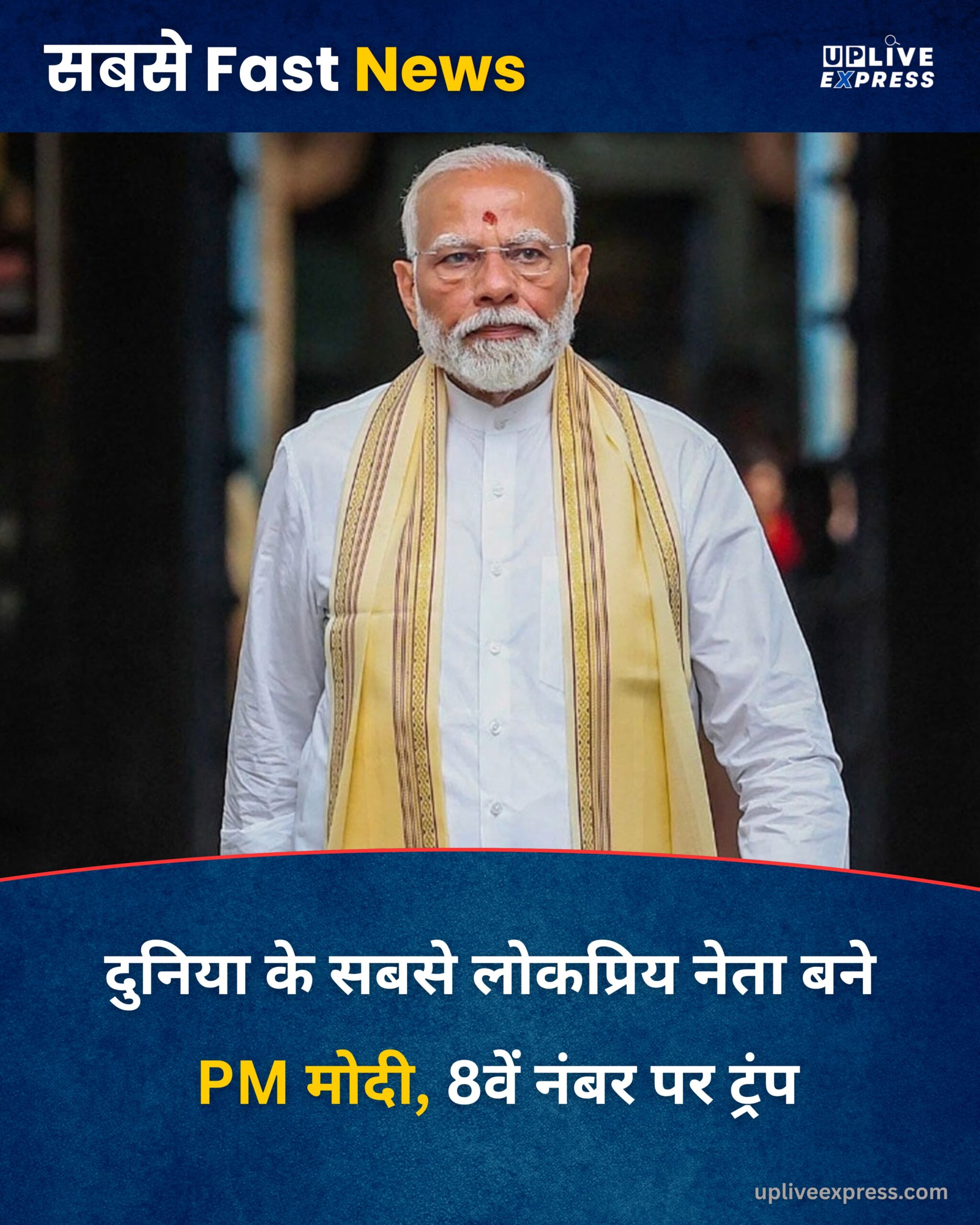 दुनिया के सबसे लोकप्रिय नेता बने PM मोदी, 8वें नंबर पर ट्रंप :