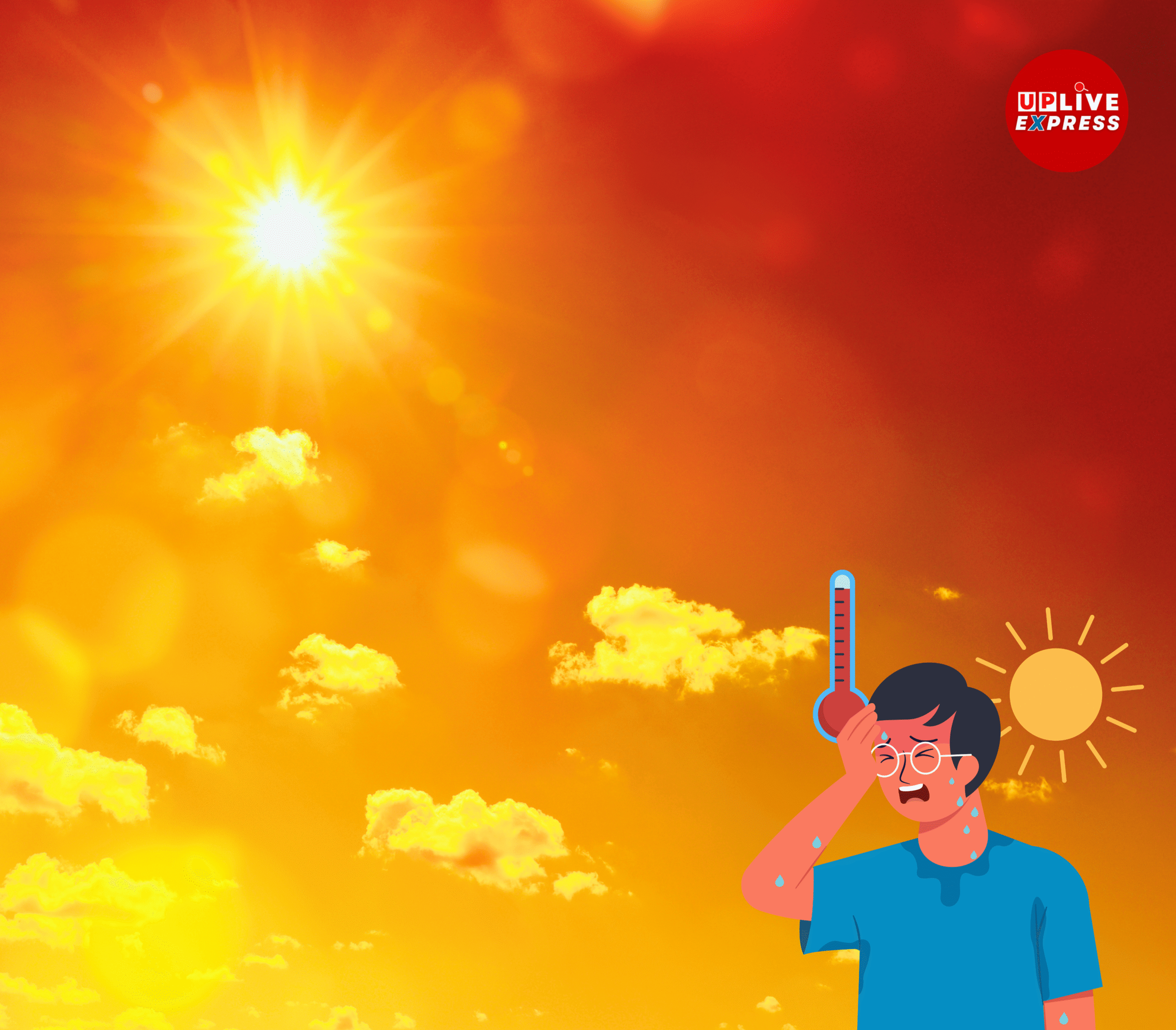 भीषण गर्मी से बेहाल उत्तर प्रदेश, आसमान से बरस रही आग: