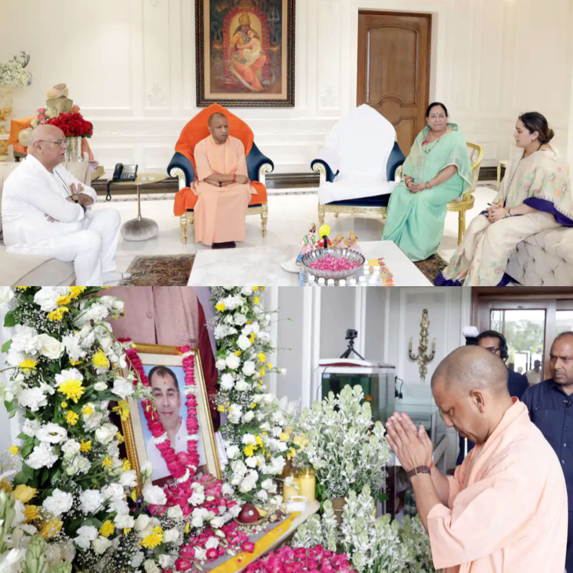 प्रतीक यादव को श्रद्धांजलि देने पहुंचे सीएम योगी, तेरहवीं में दिखा भावुक माहौल: