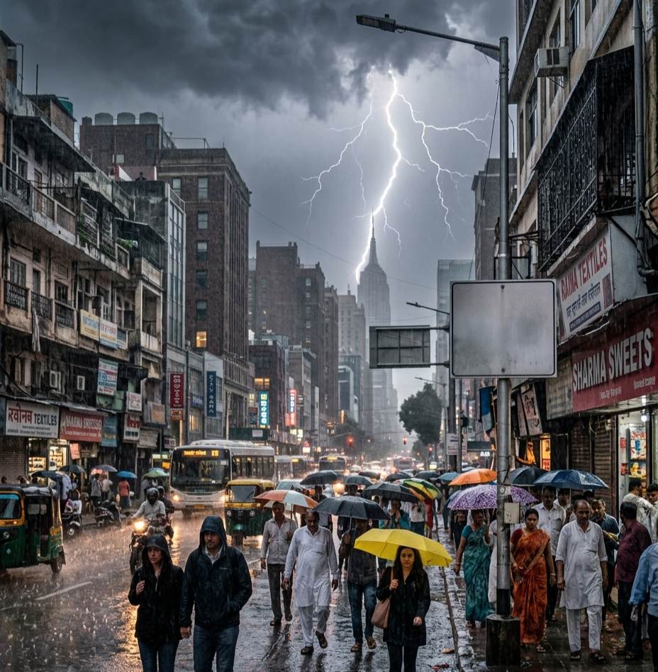 लखनऊ समेत कई शहरों में झमाझम बारिश, ठंडी हवाओं से मिली राहत: