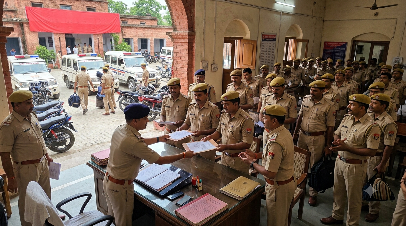 महराजगंज में पुलिस विभाग में बड़ा फेरबदल, 27 पुलिसकर्मियों का तबादला, कोल्हुई और बृजमनगंज थाने से हुए स्थानांतरण: